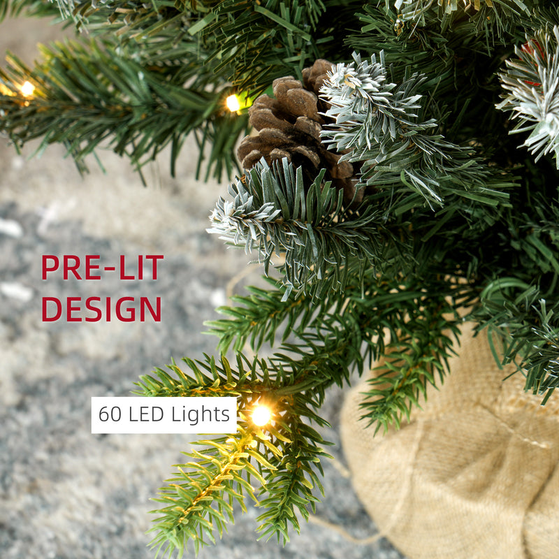 Set of 2 3ft pre-lit Christmas trees – image 4