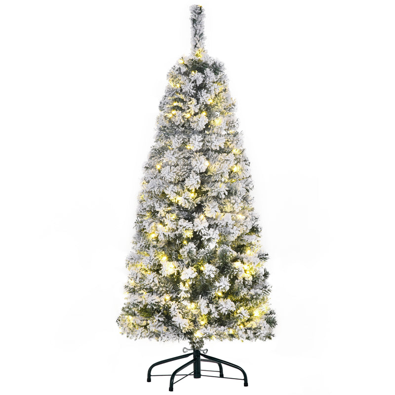 4ft pre-lit snow-flocked Christmas tree – image 10