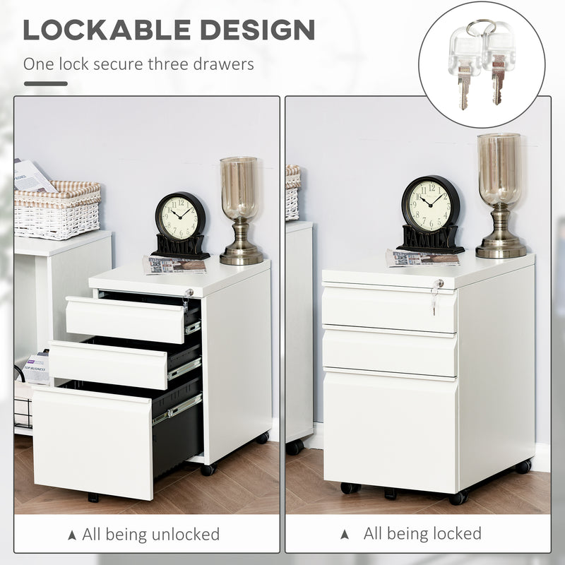 3-drawer metal filing cabinet – image 6