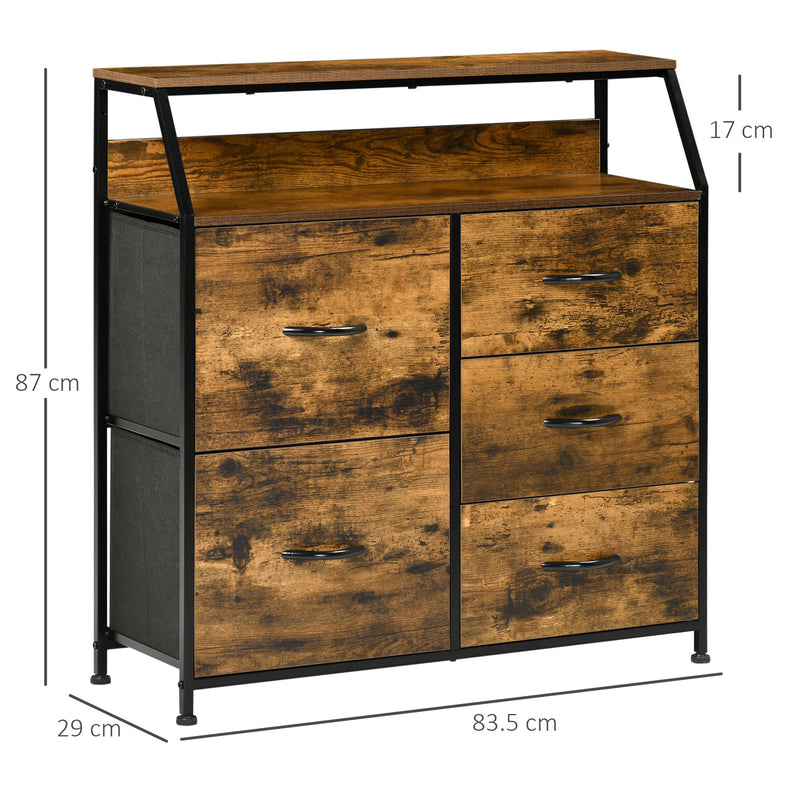 Industrial 5-drawer storage unit – image 3