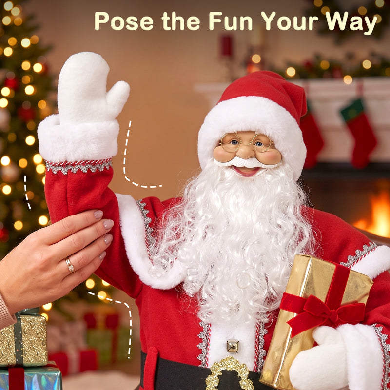 Animated Santa in a festive room