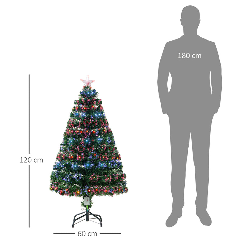 4ft fibre optic Christmas tree with RGB LEDs – image 3