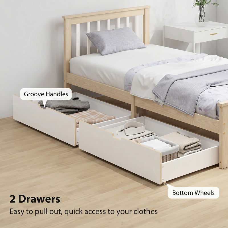 Single pine storage bed – image 6