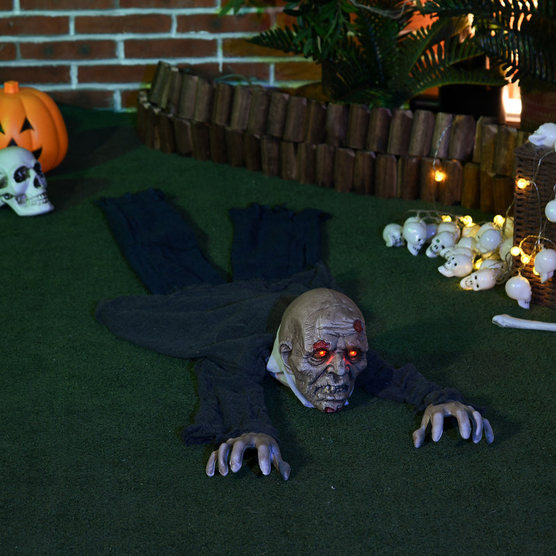 159cm Animated Crawling Zombie with Glowing Eyes & Sound – image 2 of 9