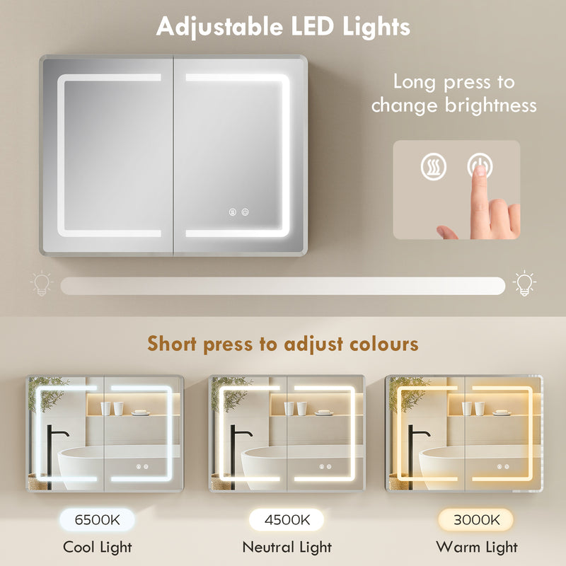 LED mirror bathroom cabinet – image 5
