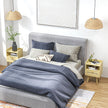 Rattan bedside tables with pine legs – image 10