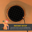 Built-in fan for inflating the display
