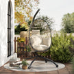 Khaki rope egg chair – image 9