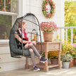 Rattan hanging egg chair – image 10