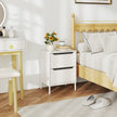 2-drawer fabric bedside chest – image 9
