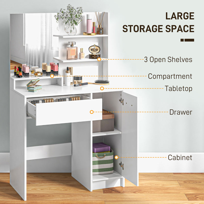 Dressing table set with cupboard – image 4