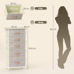 5-drawer fabric chest with side pockets – image 3