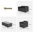 4-piece rattan sofa set – image 3