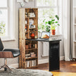 Fold-out desk with chalkboard – rustic brown & black – image 2
