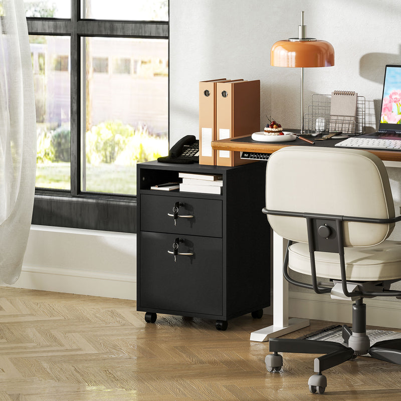 Mobile filing cabinet – black – image 9