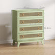 Green rattan 4-drawer chest – image 3