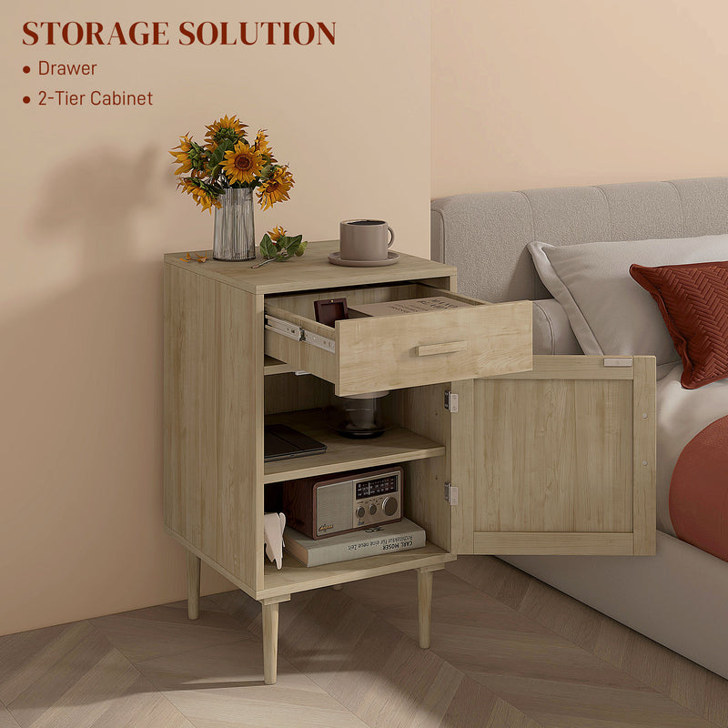 Boho rattan bedside table – image 10