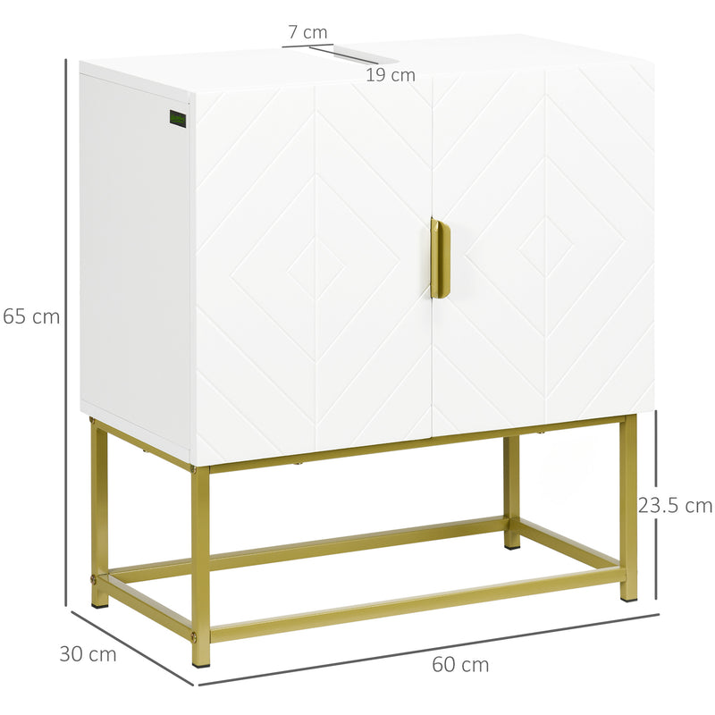 Under sink cabinet with gold legs – image 3