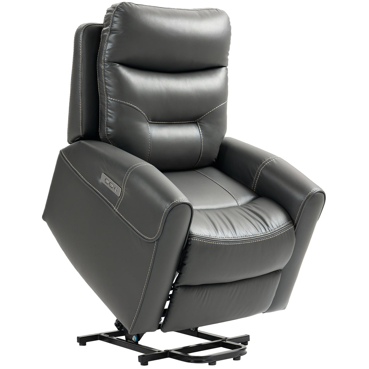 150° Power Lift Recliner with USB-C – Charcoal Grey