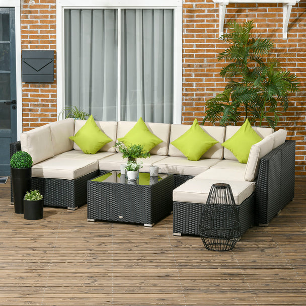 8-piece rattan corner sofa set – image 2
