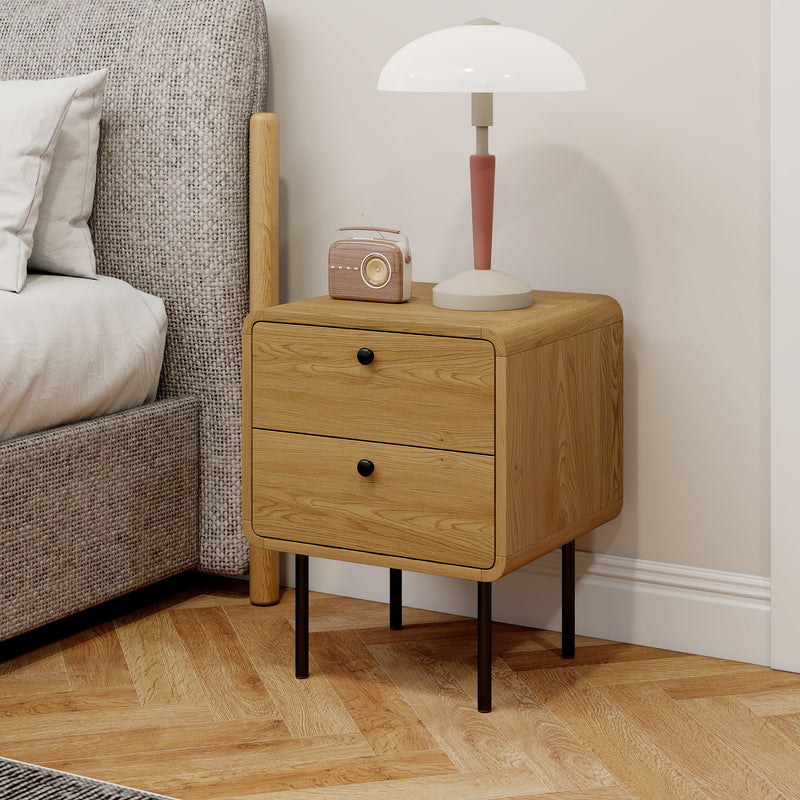 Bedside table with 2 drawers – image 9