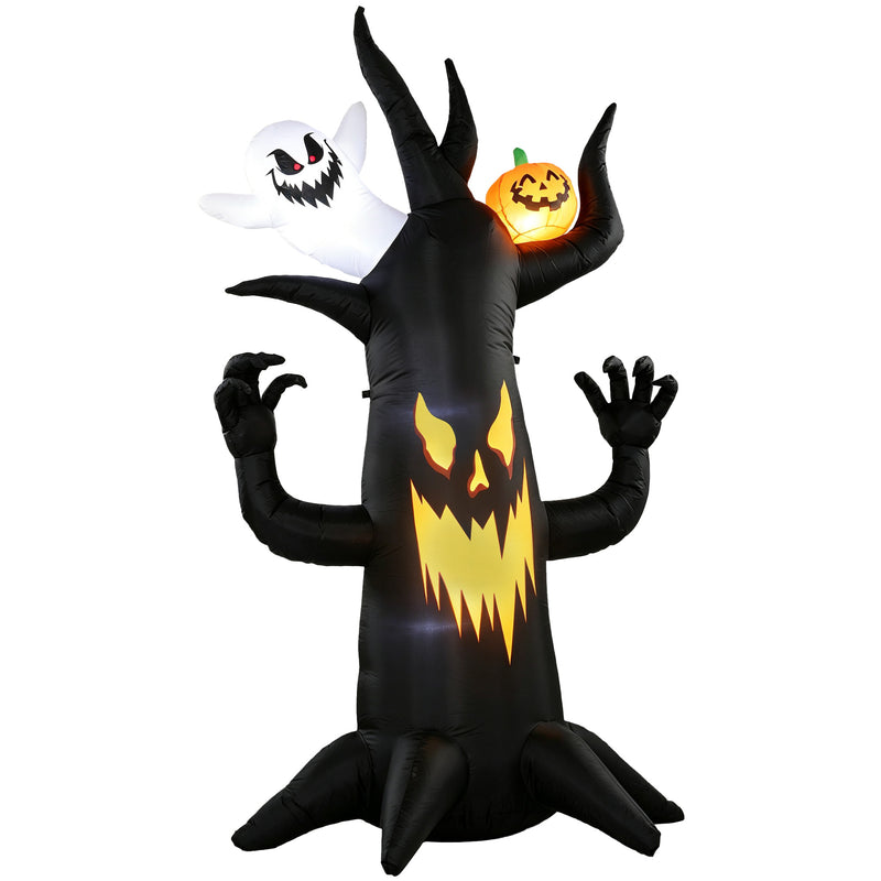 8.2ft Inflatable Spooky Tree with Ghost & Pumpkin – image 1 of 9