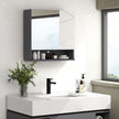 Grey bathroom mirror cabinet – image 9