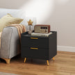 Black 2-drawer bedside table – image 9