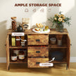 120 cm sideboard with 3 drawers – image 4