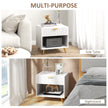 White & gold bedside table – image 6