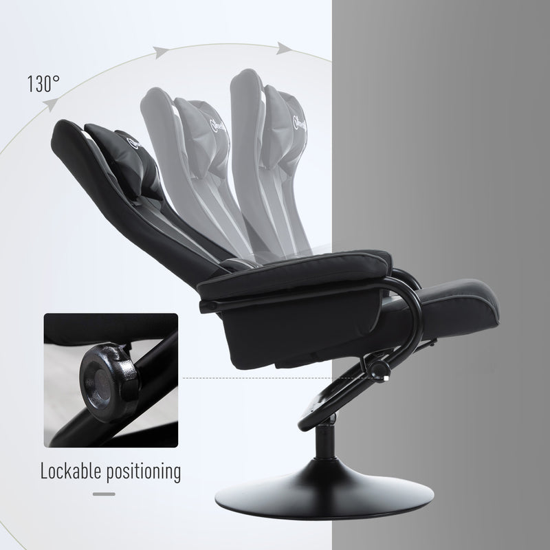 Gaming recliner and footstool set – image 4