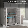White bathroom storage unit with drawers – image 5