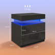 Black LED bedside table – image 3
