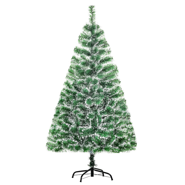 5ft green artificial Christmas tree with metal stand