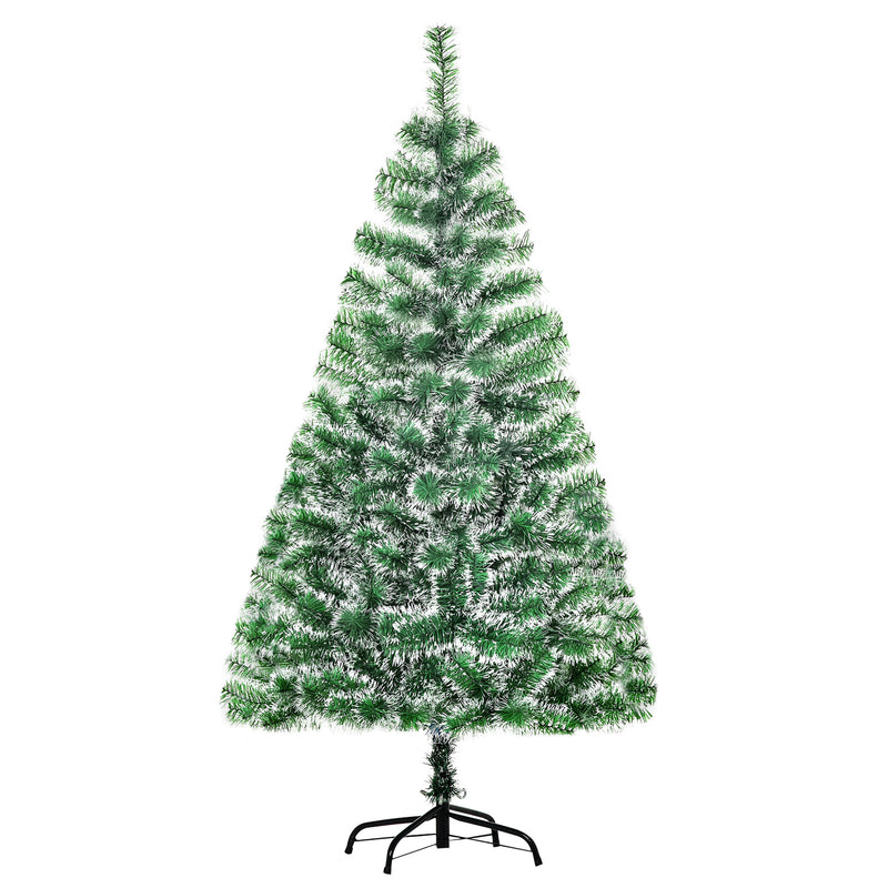 5ft green artificial Christmas tree with metal stand