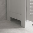 White bathroom storage unit with drawers – image 9