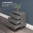 Embossed 3-drawer chest – image 4