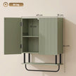 Green wavy door wall cabinet – image 3