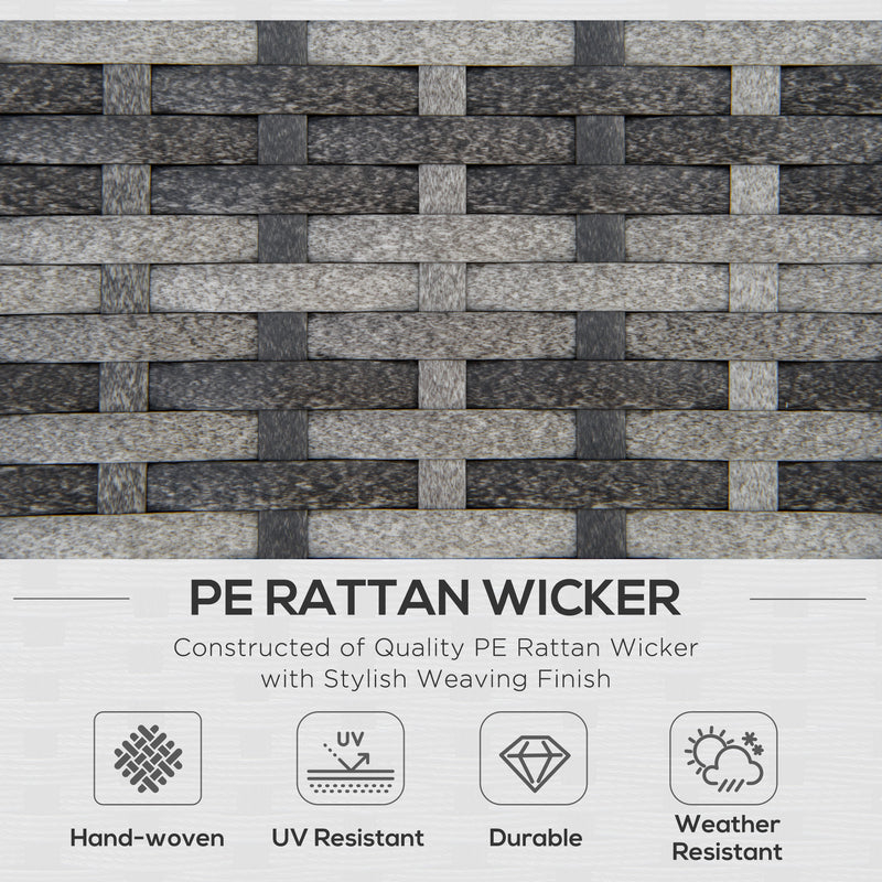 Rattan corner sofa set with storage – image 4