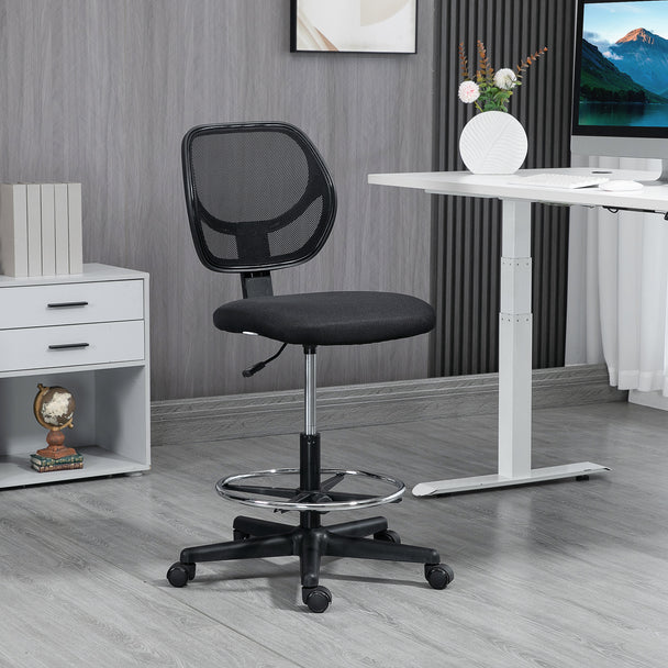 Armless mesh draughtsman chair – image 2