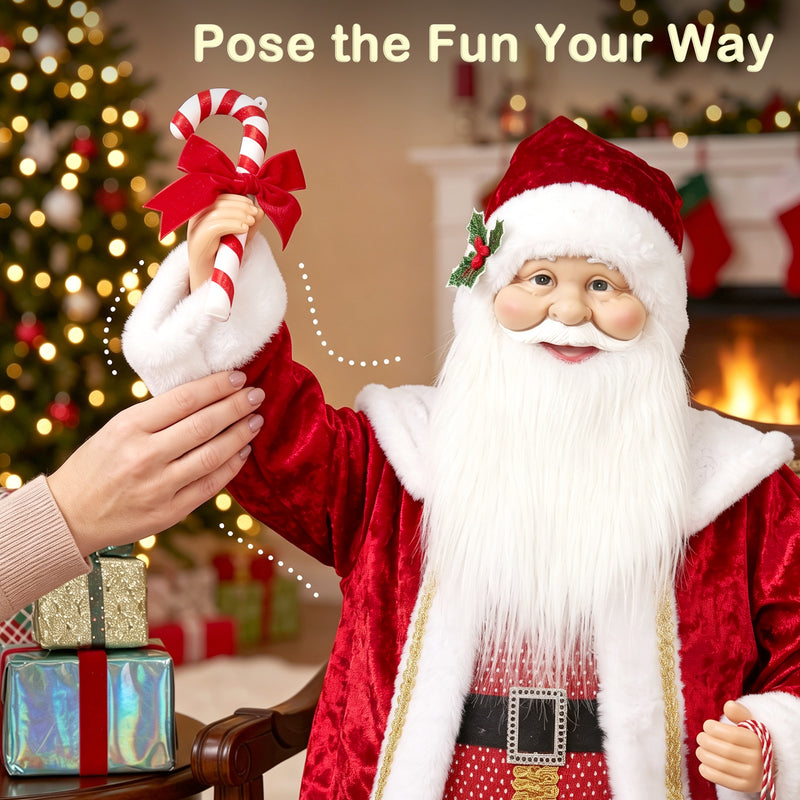 Animated Santa in a festive room