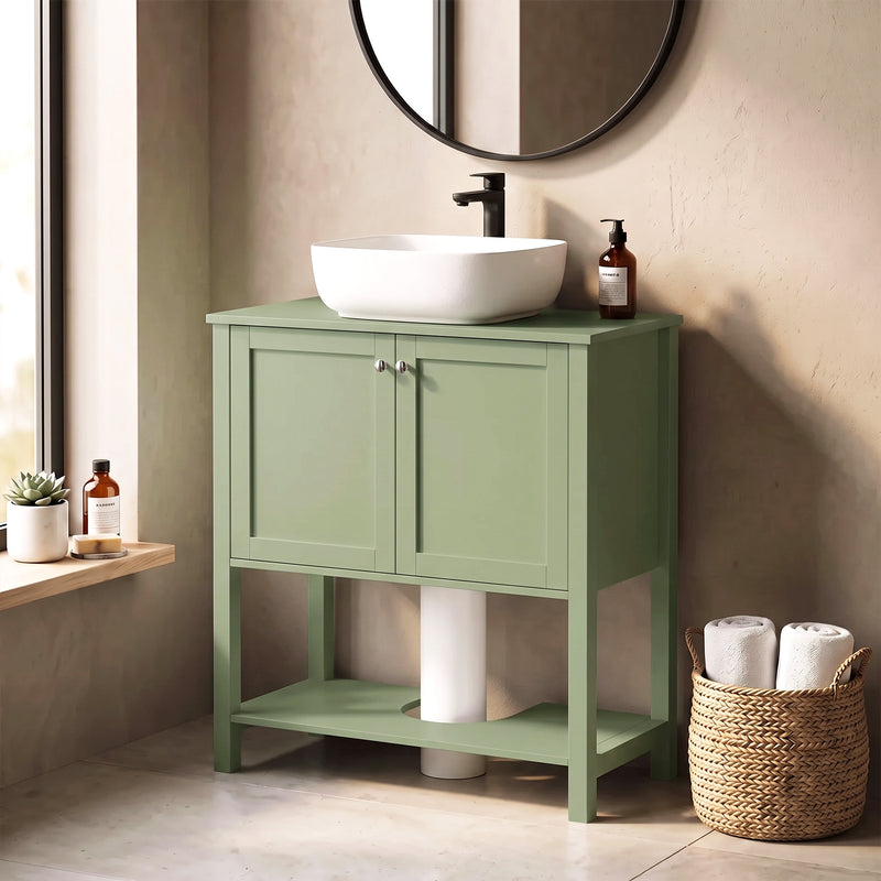 Green under sink cabinet – image 8