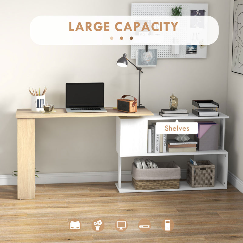Rotating L-shaped corner desk – image 4