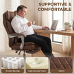 HOMCOM Executive Office Chair, Leathaire Big and Tall Office Chair 180 kg with Wide Seat, Reclining, Lumbar Support – view 5