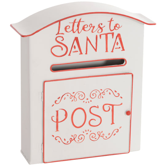 White Letters to Santa Postbox for A5 Letters on a white background