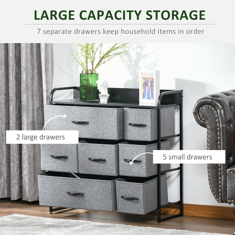 7-drawer fabric tallboy – image 6
