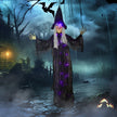 183cm Hanging Witch with Purple LED Lights & Sound – image 9 of 9