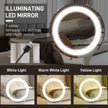 LED round mirror dressing table – image 4