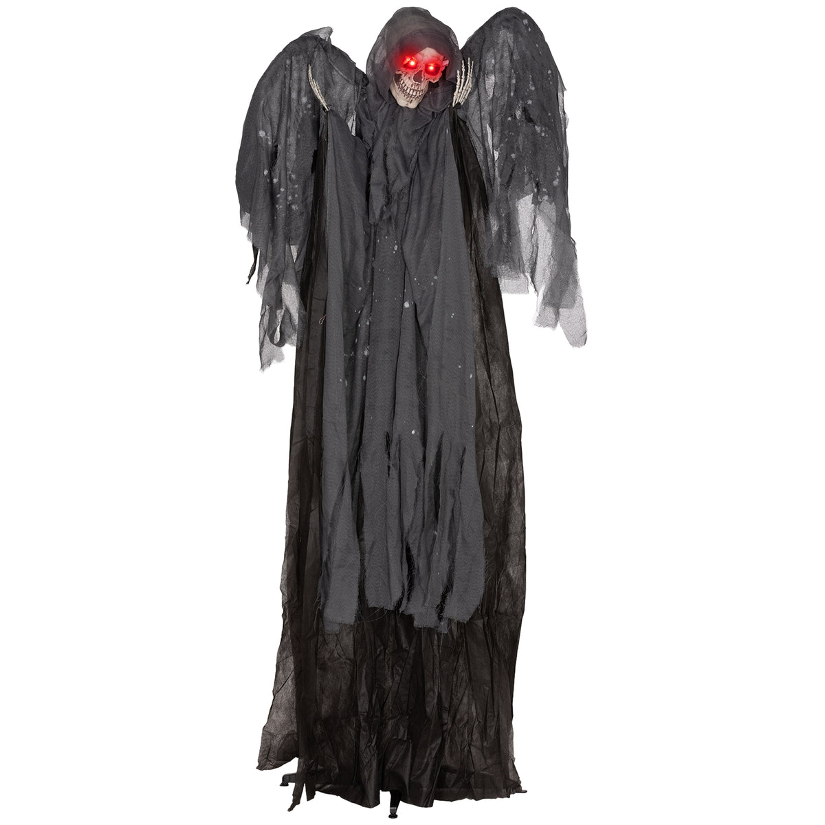 195cm Animated Winged Grim Reaper with Glowing Eyes & Sound – image 1 of 9