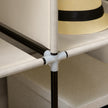 125 cm cream fabric wardrobe – image 9